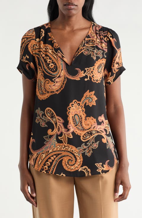 Daniel Rainn Pinch Sleeve Blouse