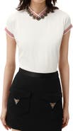 Versace Greca Trim Stretch Cotton Jersey T-Shirt