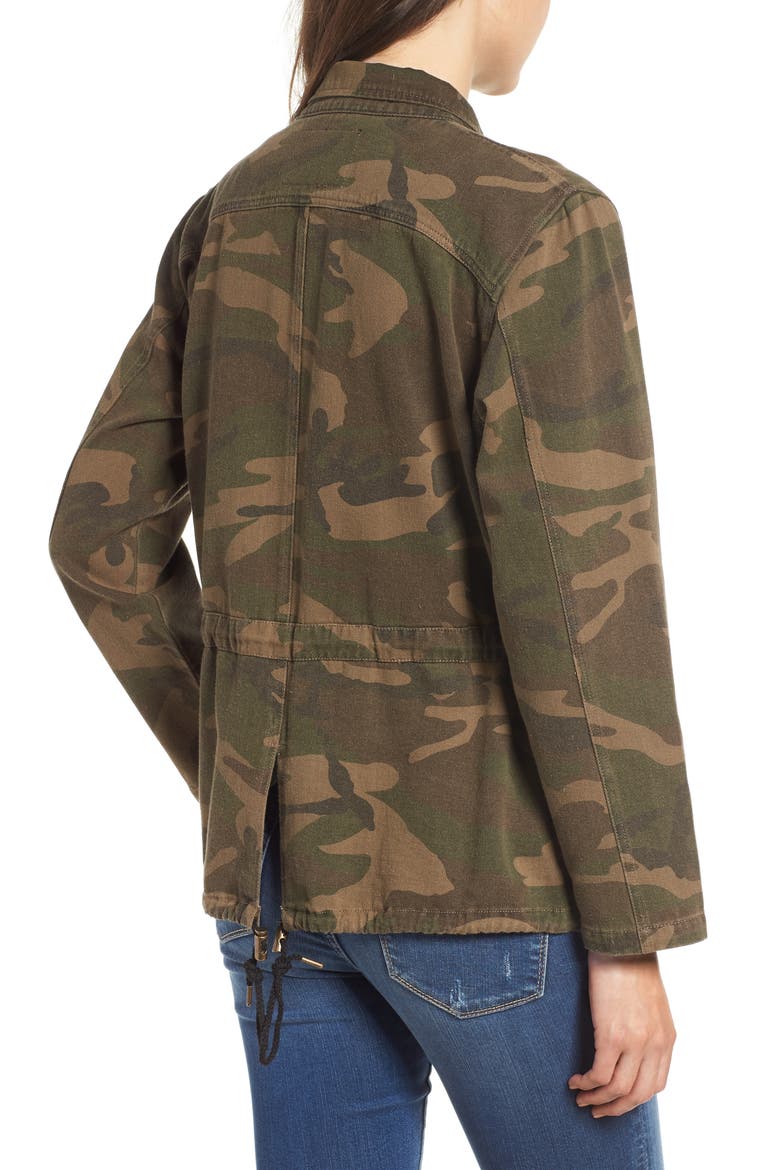 Camo Print Army Jacket, Alternate, color, ARMY GREEN