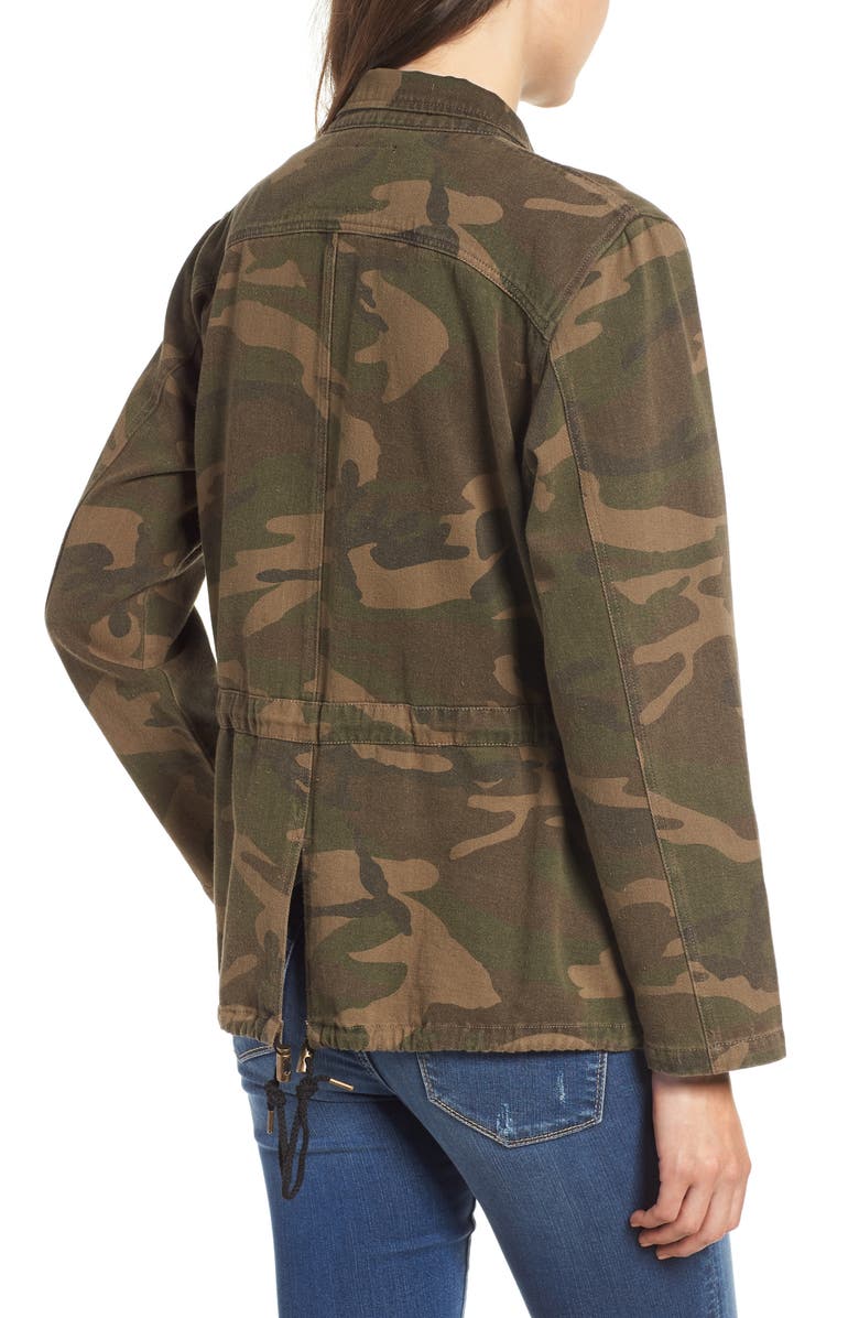 BLANKNYC Camo Print Army Jacket, Alternate, color, 