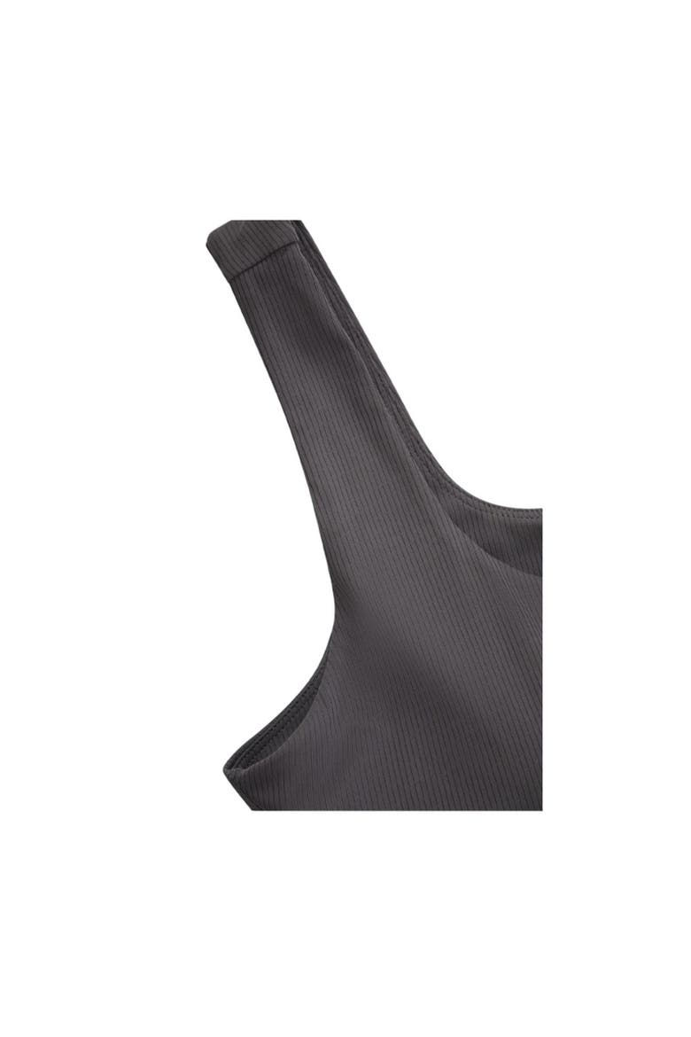 Laurel Cropped Tank Top, Alternate, color, Charcoal
