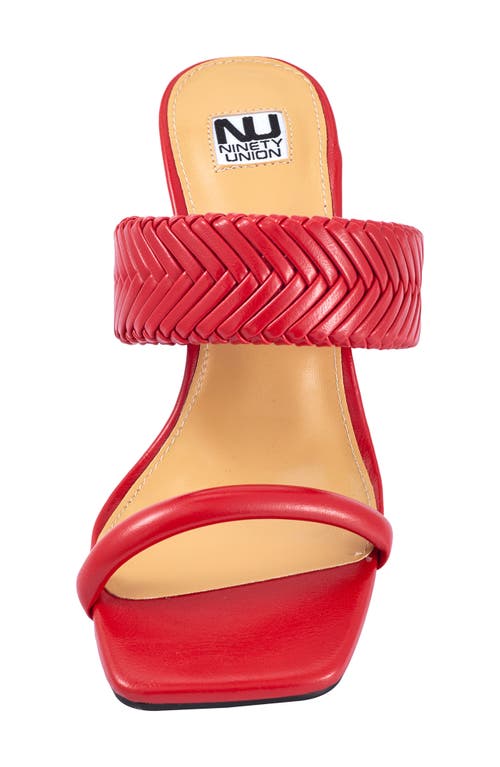 Ninety Union Malibu Slide Sandal In Red