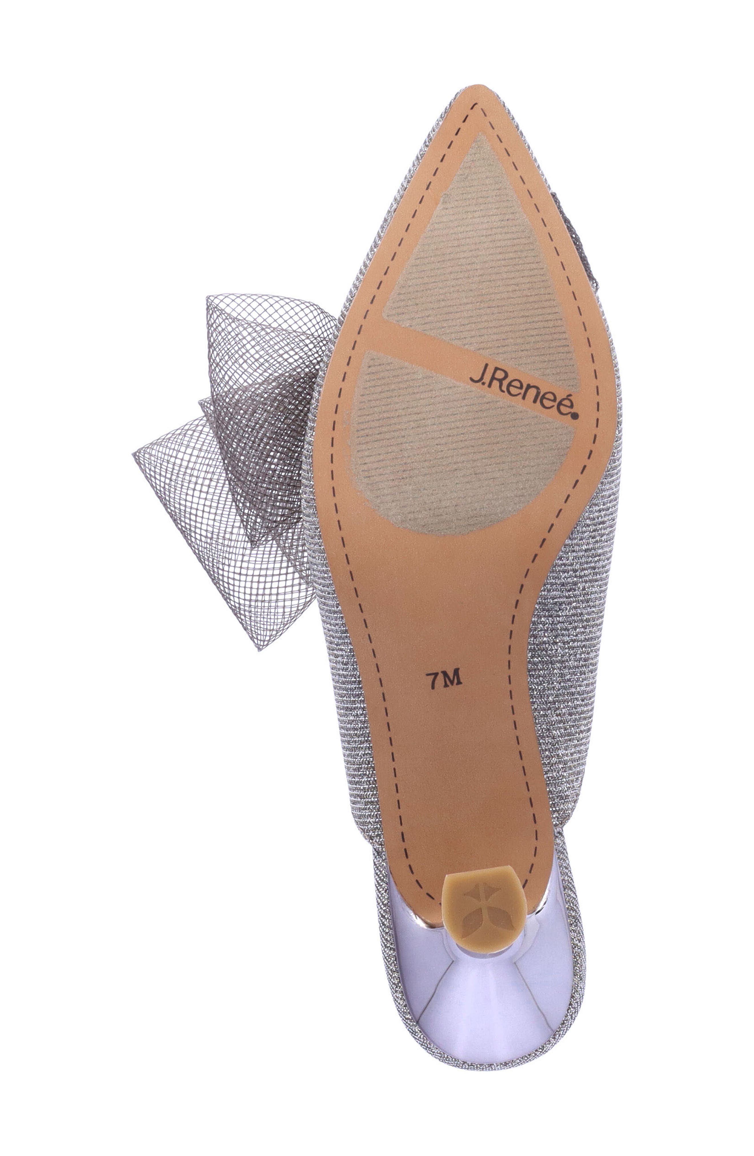 J. Reneé Marteena Kitten Heel Mule, Alternate, color, Pewter
