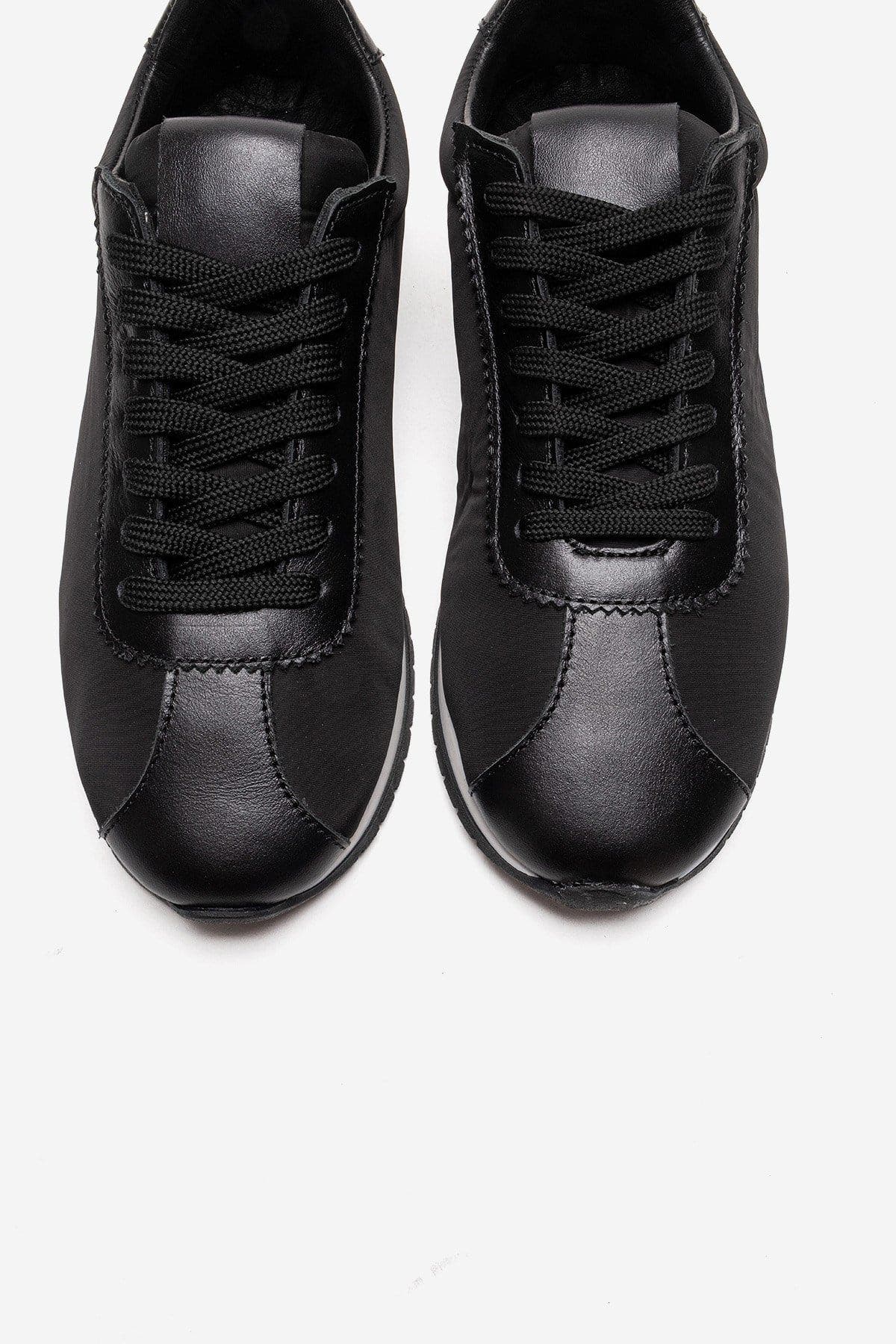 Forever & Always Shoes Unica Leather Sport Sneaker, Alternate, color, Black