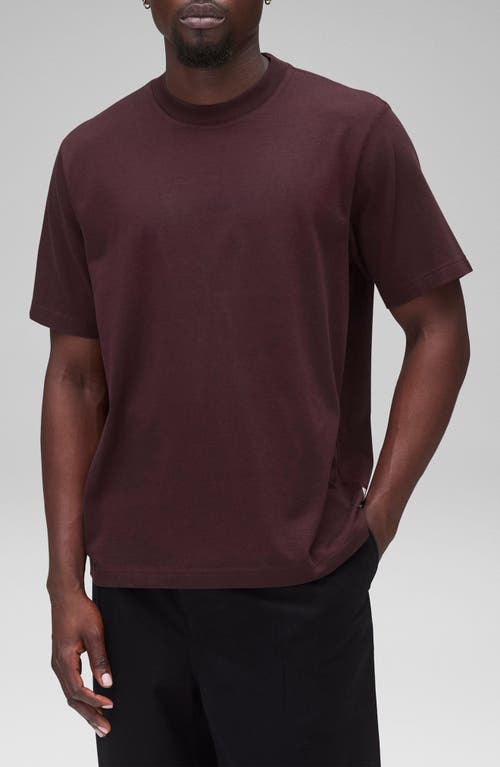 Reigning Champ Midweight Jersey T-Shirt in Oxblood 