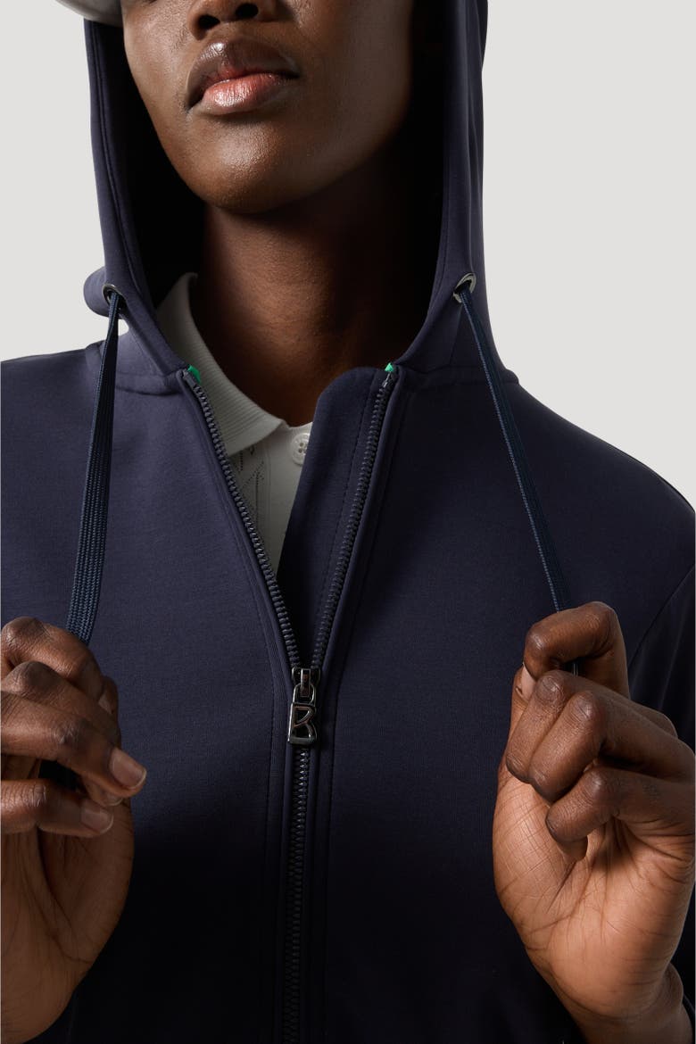 Julietta Jersey Jacket, Alternate, color, Navy blue