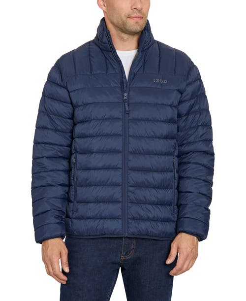 Izod Classic Puffer Jacket In Blue