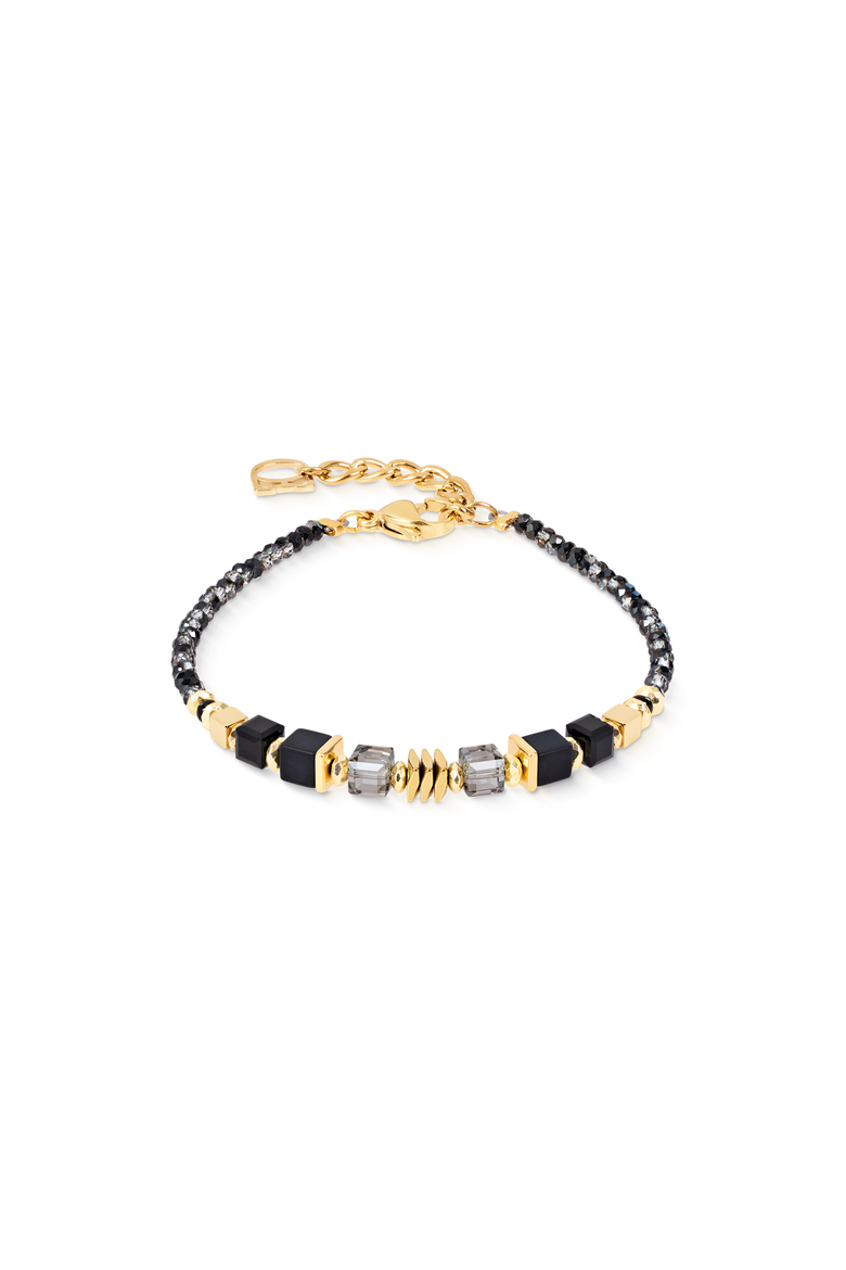 Bracelet Wave Cube Flow, Main, color, Black-Gold