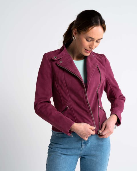 Hudson Suede Biker Jacket