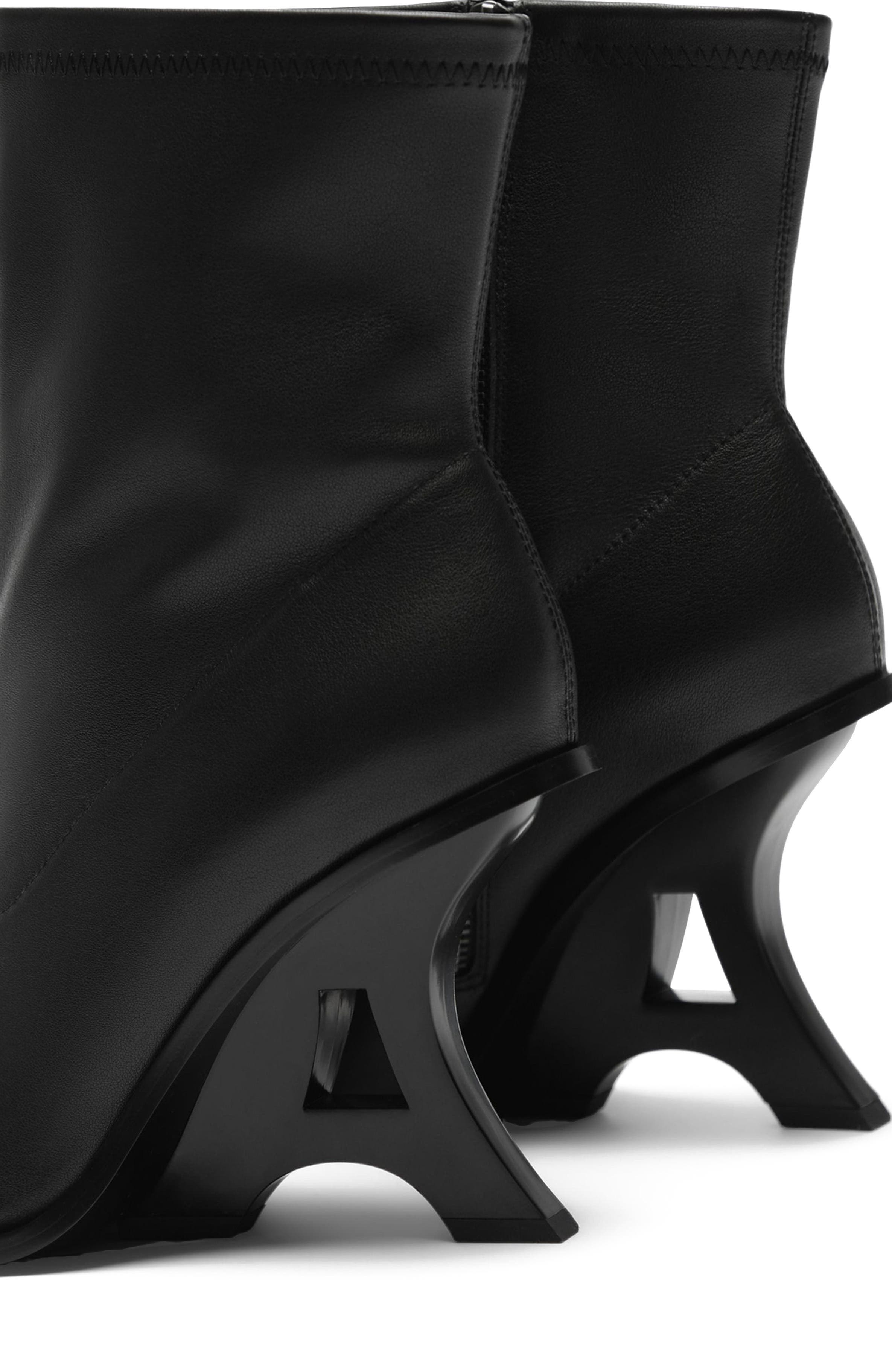 The Eiffel Heeled Leather Boot, Alternate, color, Midnight