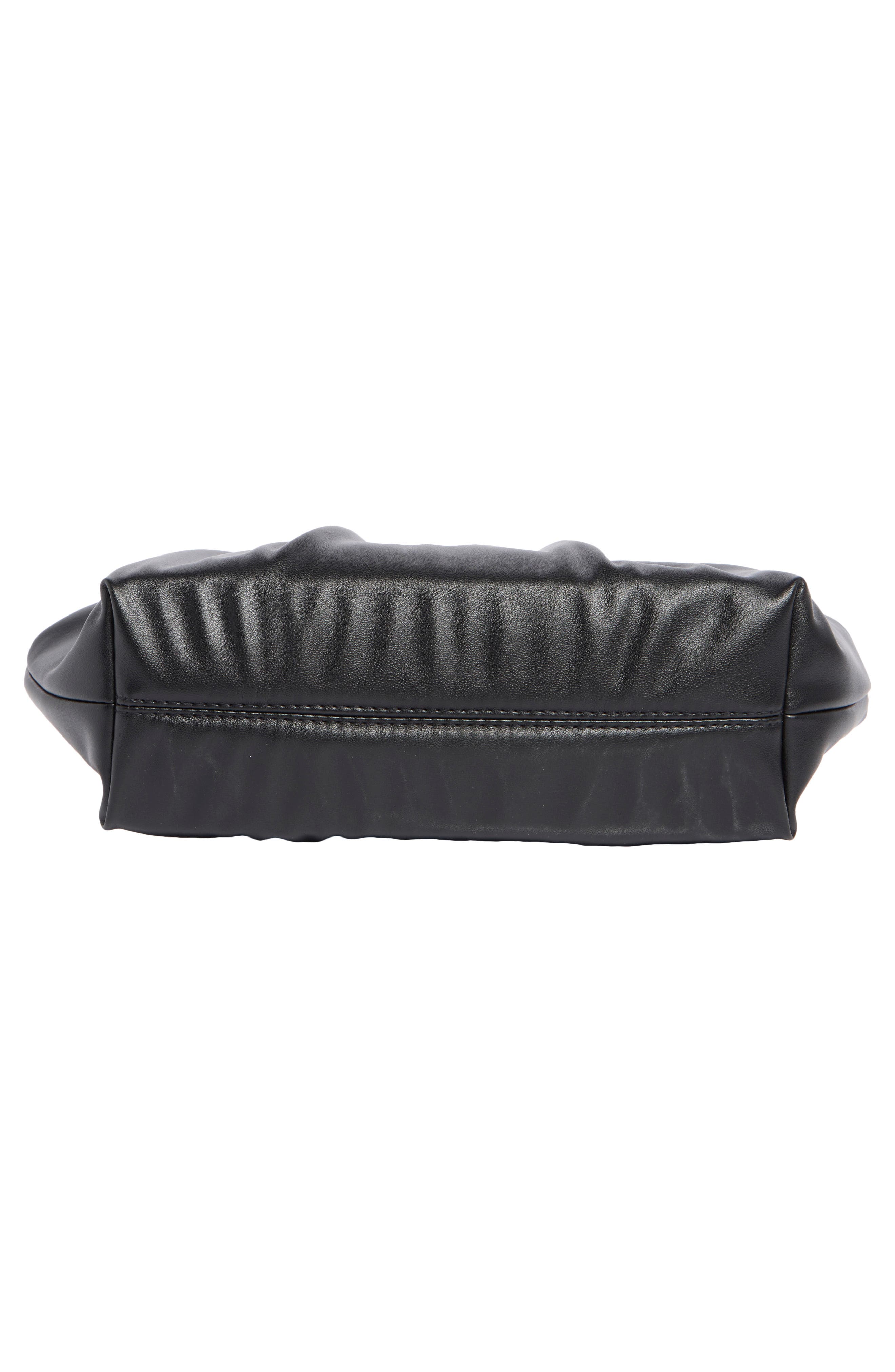 BCBG Pleated Frame Clutch, Alternate, color, Black