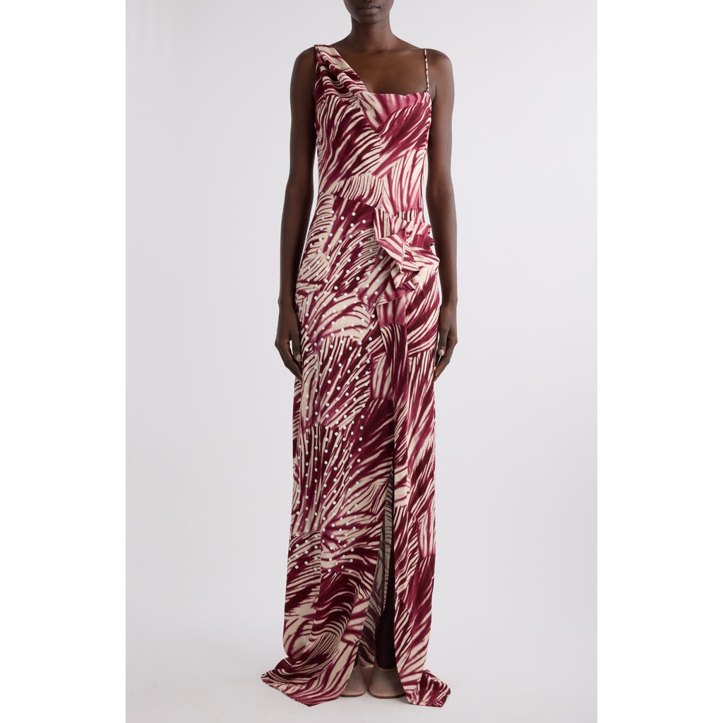 Shop Dries Van Noten Deyon Mixed Print Maxi Dress