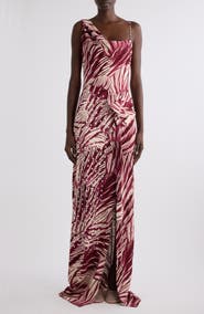 Dries Van Noten Deyon Mixed Print Maxi Dress