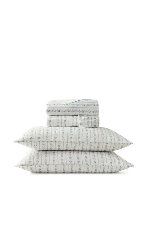 Rosamund Botanical Luxury Cotton Sateen Sheet Set Bundles
