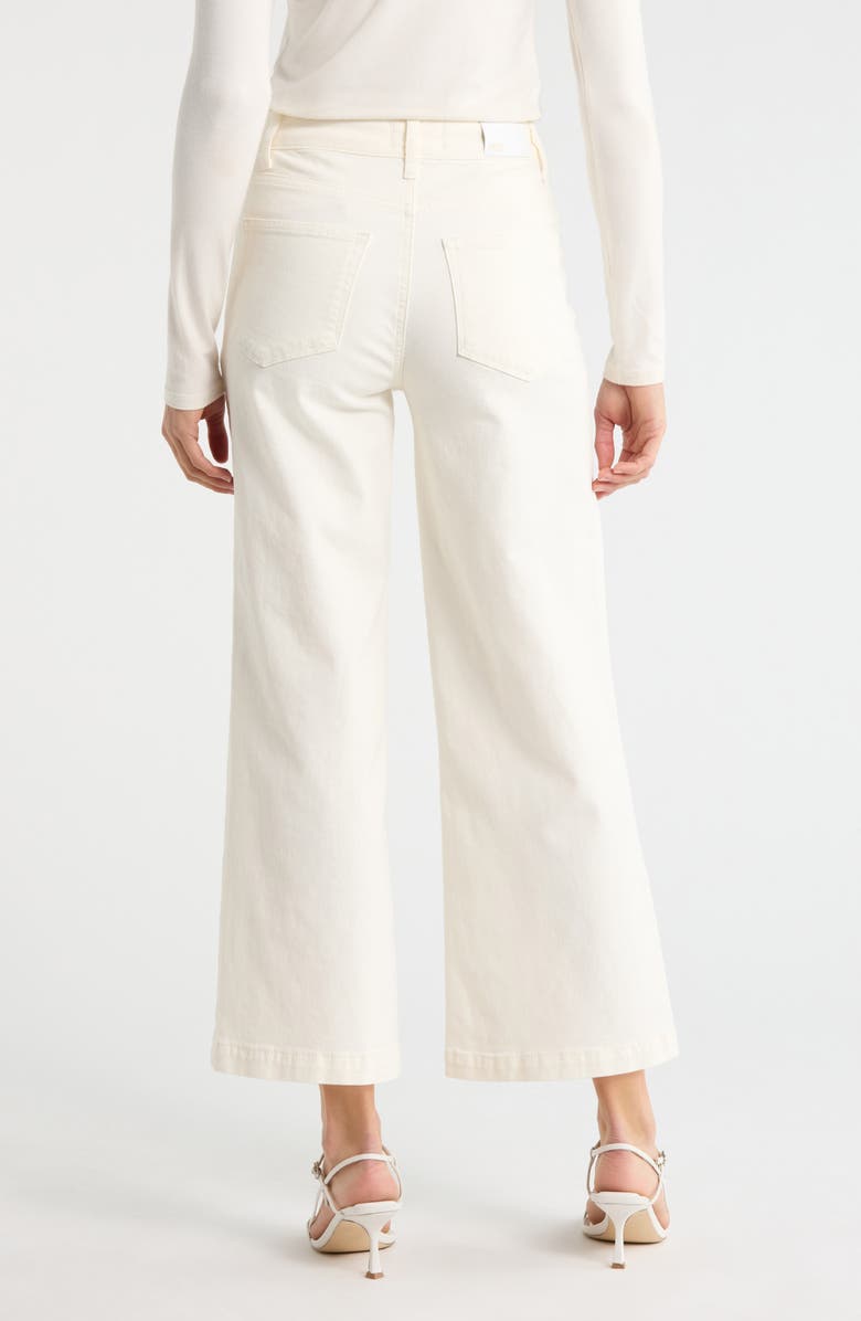 PAIGE Anessa High Waist Ankle Wide Leg Jeans, Alternate, color, Tonal Ecru