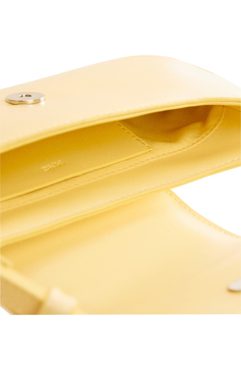 MANGO Bow Detail Faux Leather Shoulder Bag, Alternate, color,