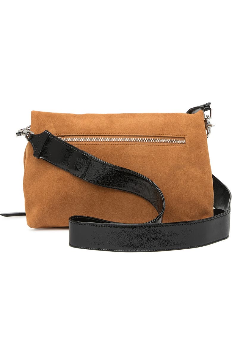 Zadig & Voltaire Rocky Suede Shoulder Bag, Alternate, color,
