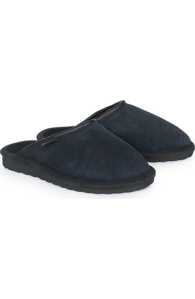 Celtic & Co. Backless British Clogs, Alternate, color, Navy
