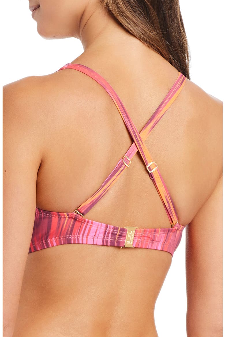 Ikat D-Cup Underwire Bikini Top, Alternate, color, FIESTA PINK