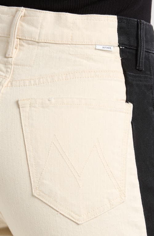 Mother The Tuxedo Maven Heel High Waist Wide Leg Jeans In White