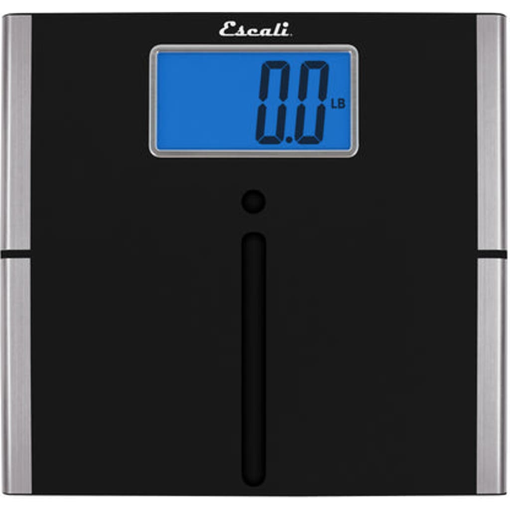 Escali Ultra Slim Easy Read Body Scale In Black