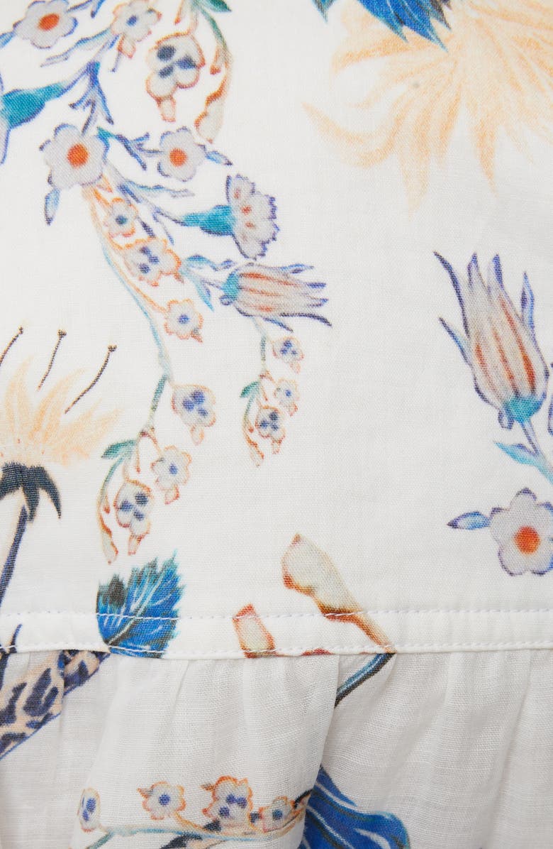 Chloé Floral Print Long Sleeve Shirtdress, Alternate, color,