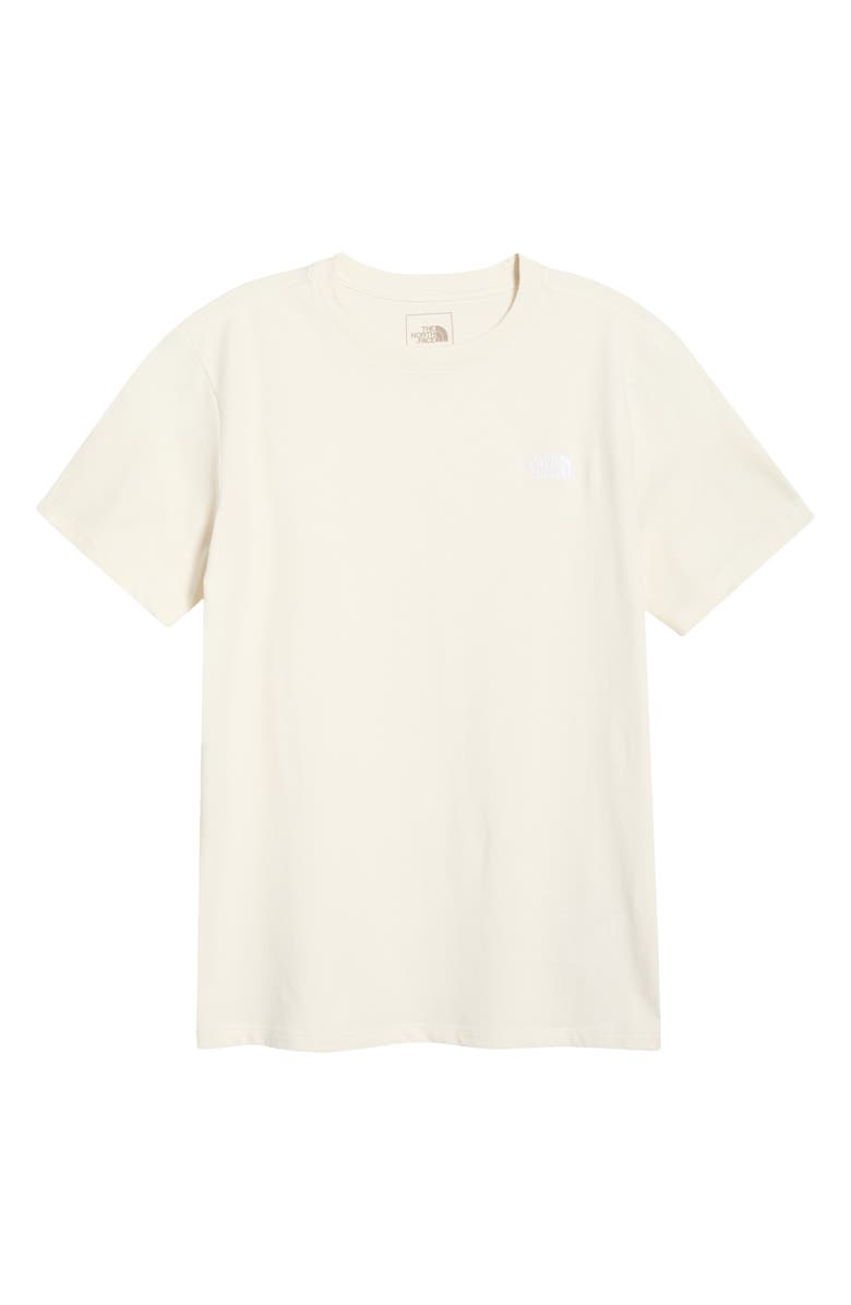 The North Face Evolution Simple Dome Relaxed Crop Cotton T-Shirt, Alternate, color, White Dune