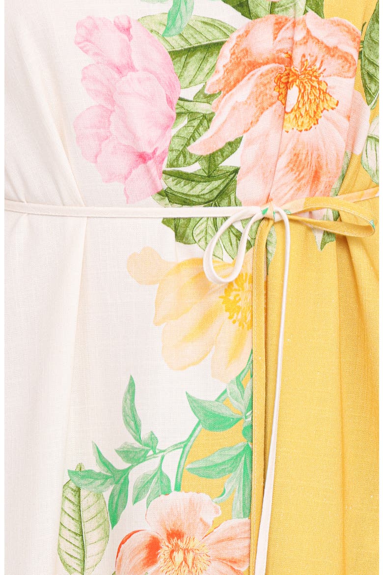 Marlia Strapless Maxi Sundress, Alternate, color, YELLOW POPPY