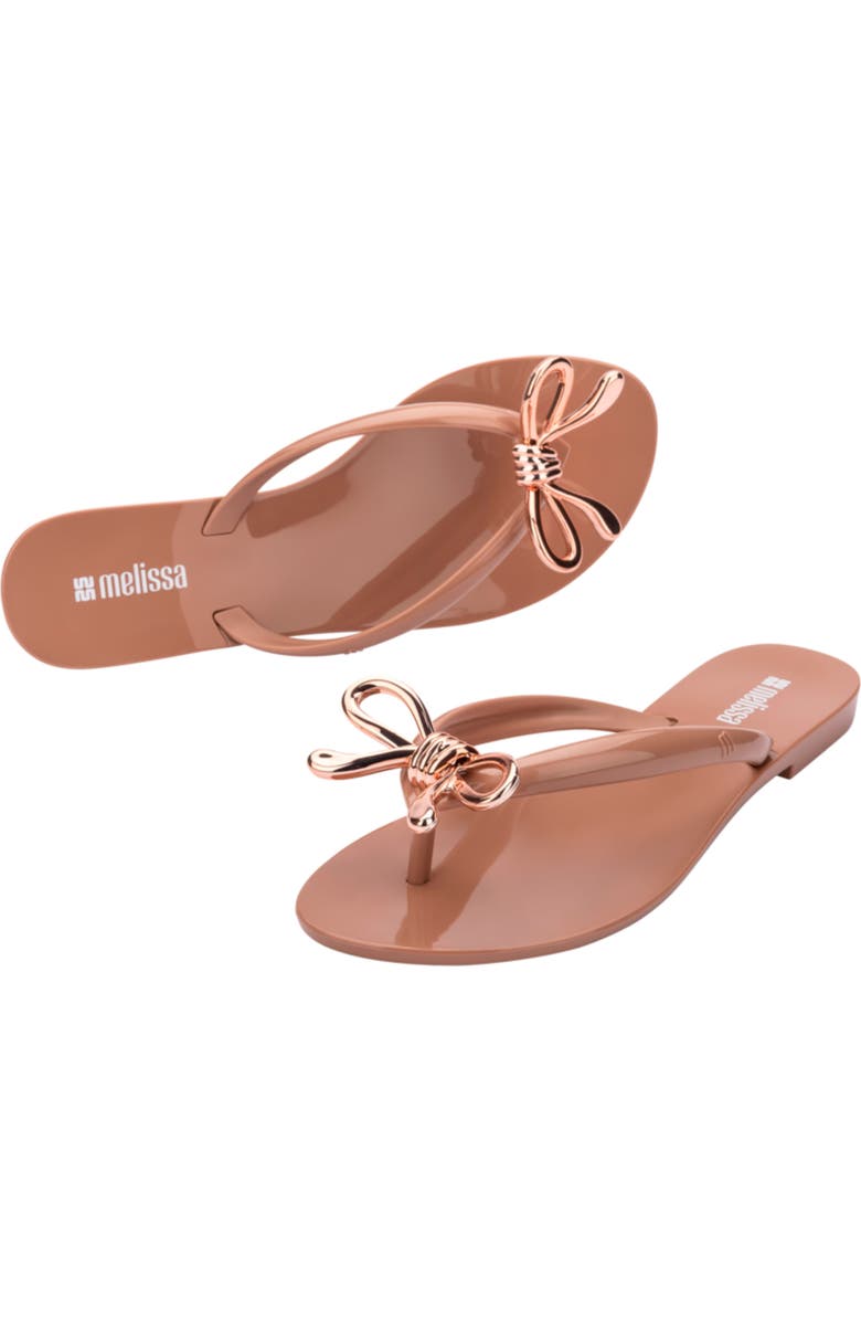 Melissa Harmonic Iris Flip Flop, Alternate, color, Brown