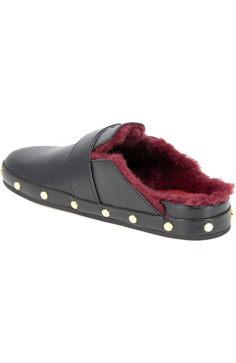 BCBGeneration Haisley Clog, Alternate, color, Black Faux Fur