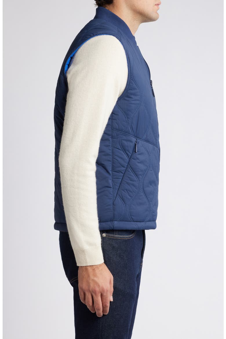 Fresno Flip Water Repellent Reversible Quilted Vest, Alternate, color, OCEAN DEEP