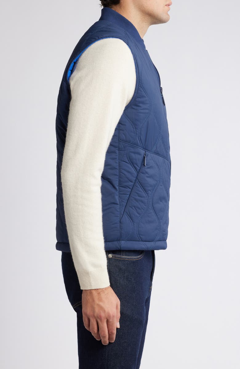 Tommy Bahama Fresno Flip Water Repellent Reversible Quilted Vest, Alternate, color, Ocean Deep