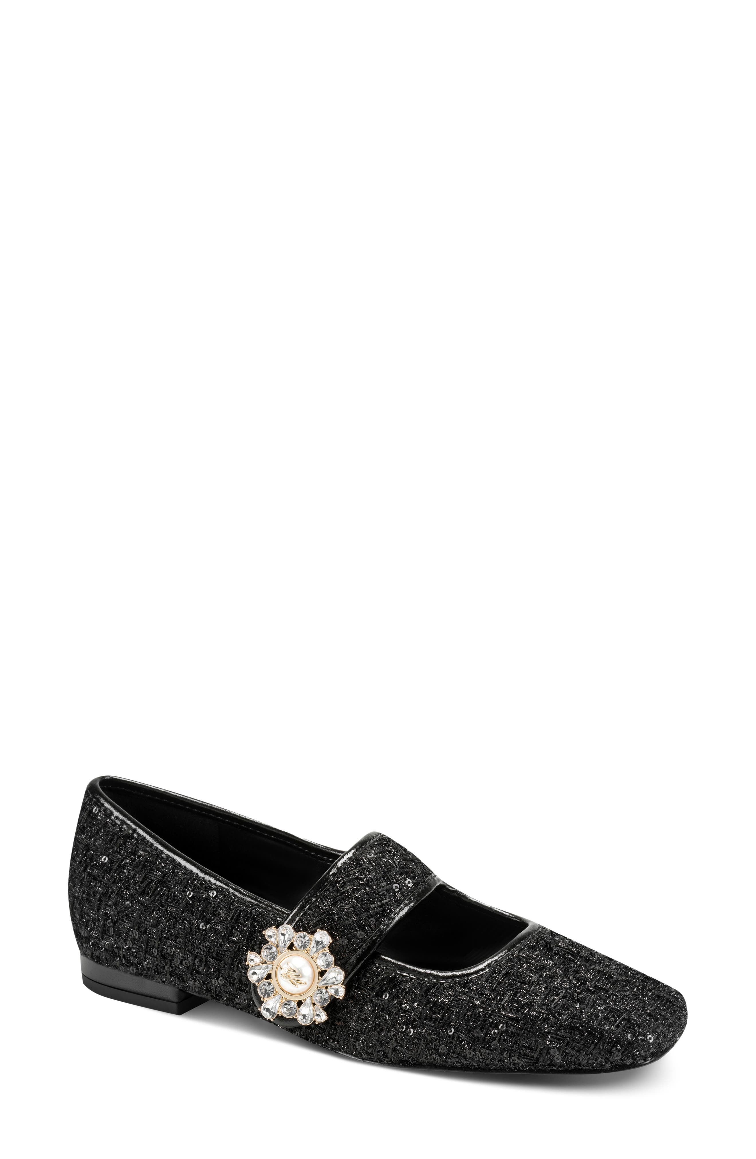 Sabelle Mary Jane Ballet Flat, Main, color, BLACK