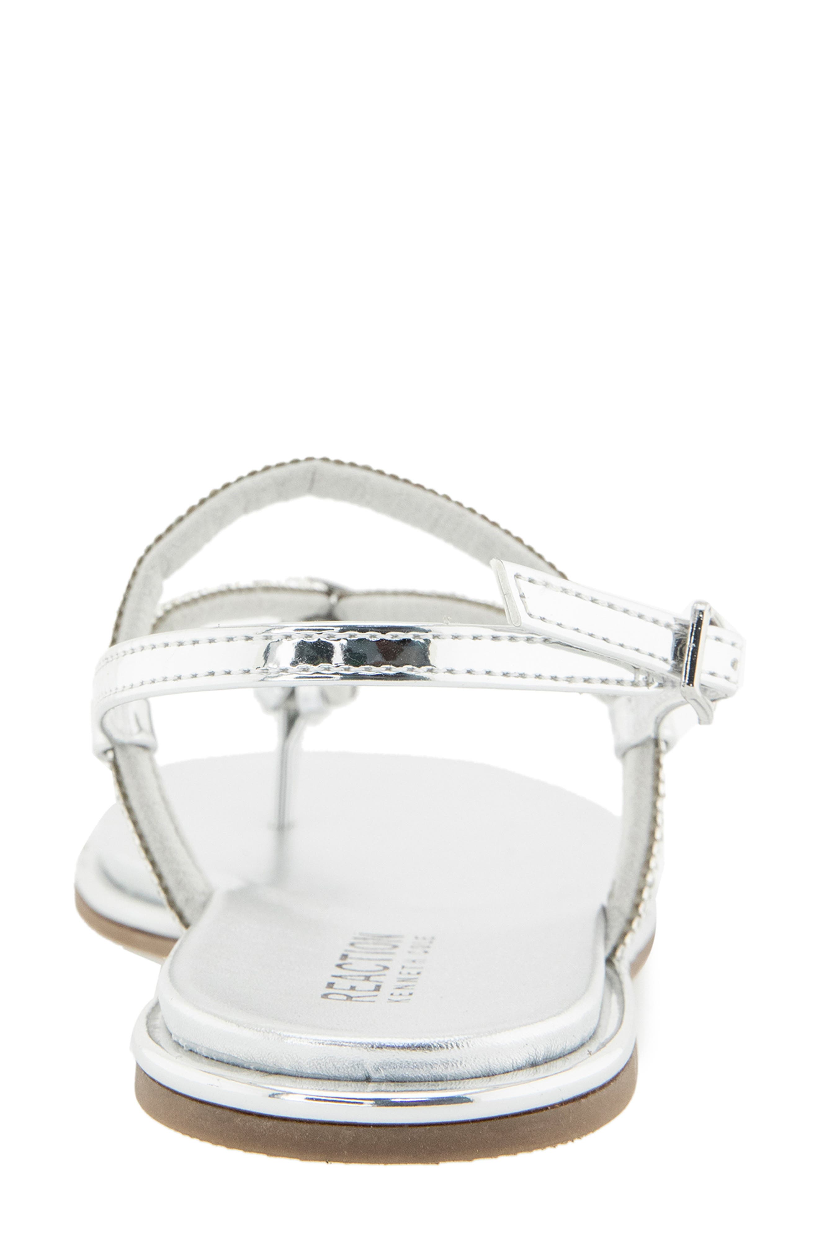 Reaction Kenneth Cole Wali Crystal Sandal, Alternate, color, Silver
