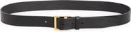 Saint Laurent Cassandre Logo Leather Belt