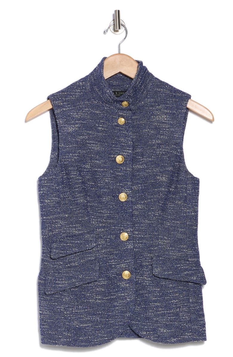 rag & bone Slade Vest, Alternate, color, Blue Multi