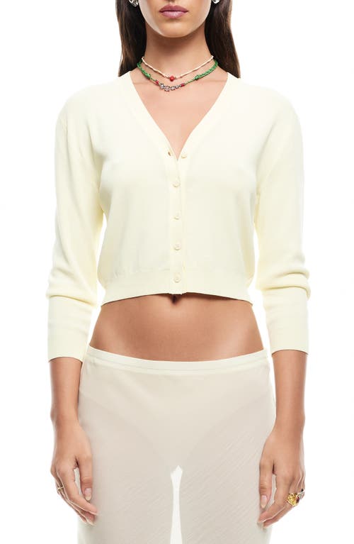 LIONESS LIONESS GOLDEN HOUR CROP CARDIGAN 