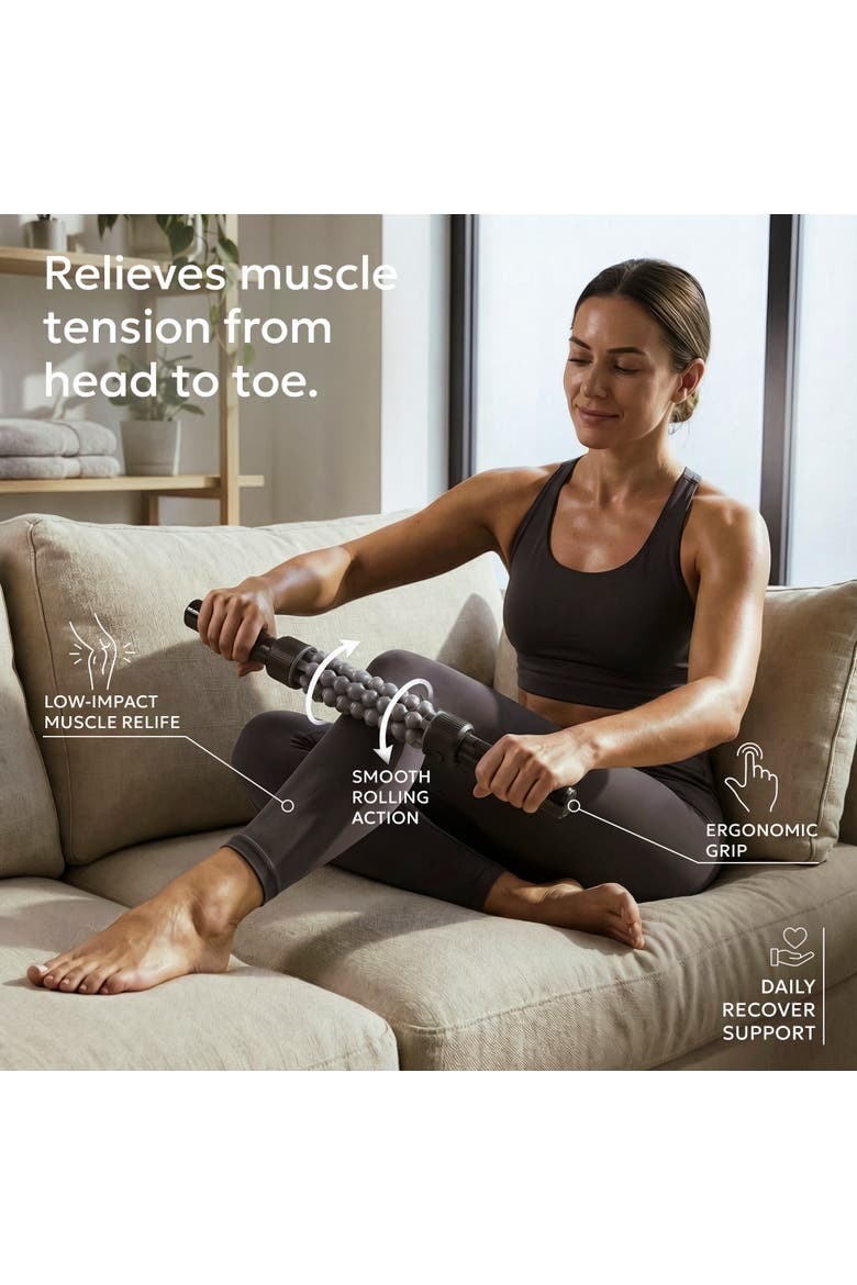 Swift Rolling Percussive Massager with 5 Speeds, Alternate, color, Black