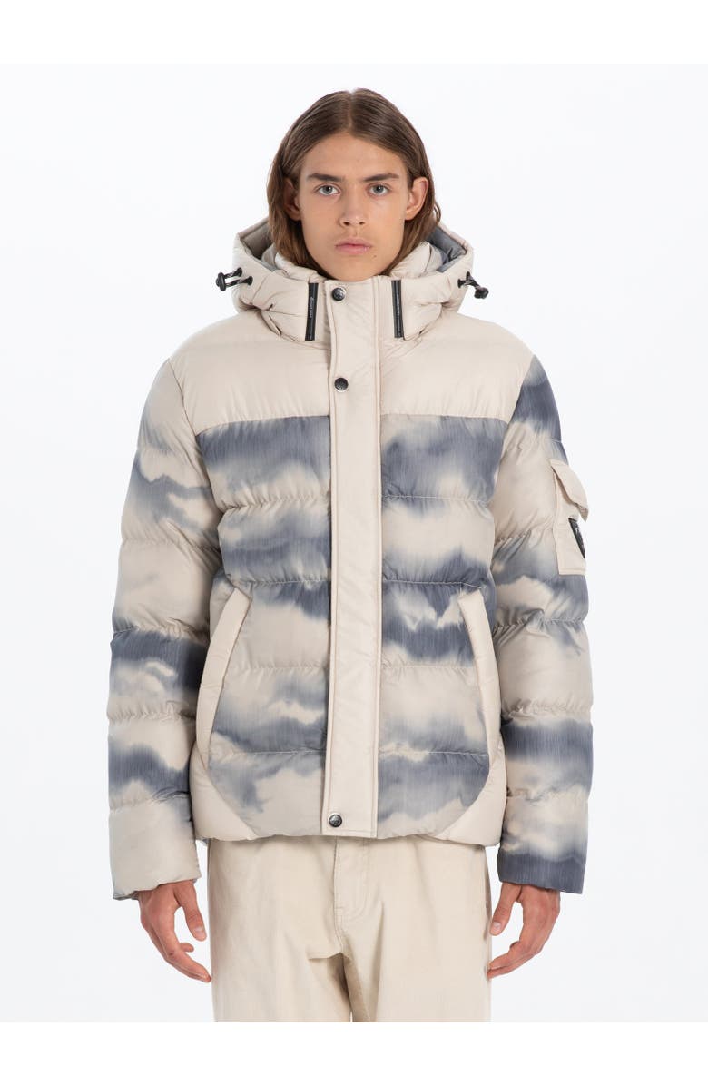 Point Zero NORTHERN LIGHT DYE PRINTED PUFFER, Main, color, 