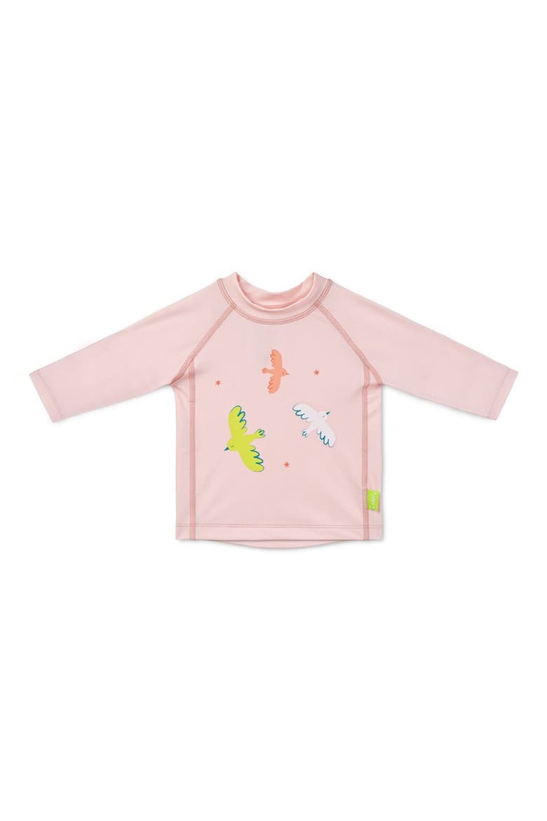 Long Sleeve Swim Shirt, Main, color, TROPICOOL PINK