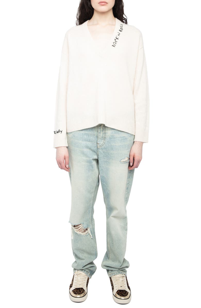 Zadig & Voltaire Mikyz Cashmere Sweater, Alternate, color,