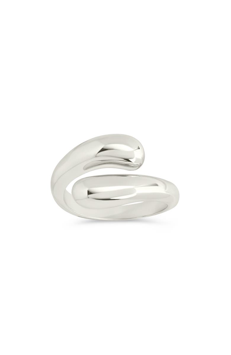 Sterling Forever Lauren Bypass Ring, Main, color, Silver