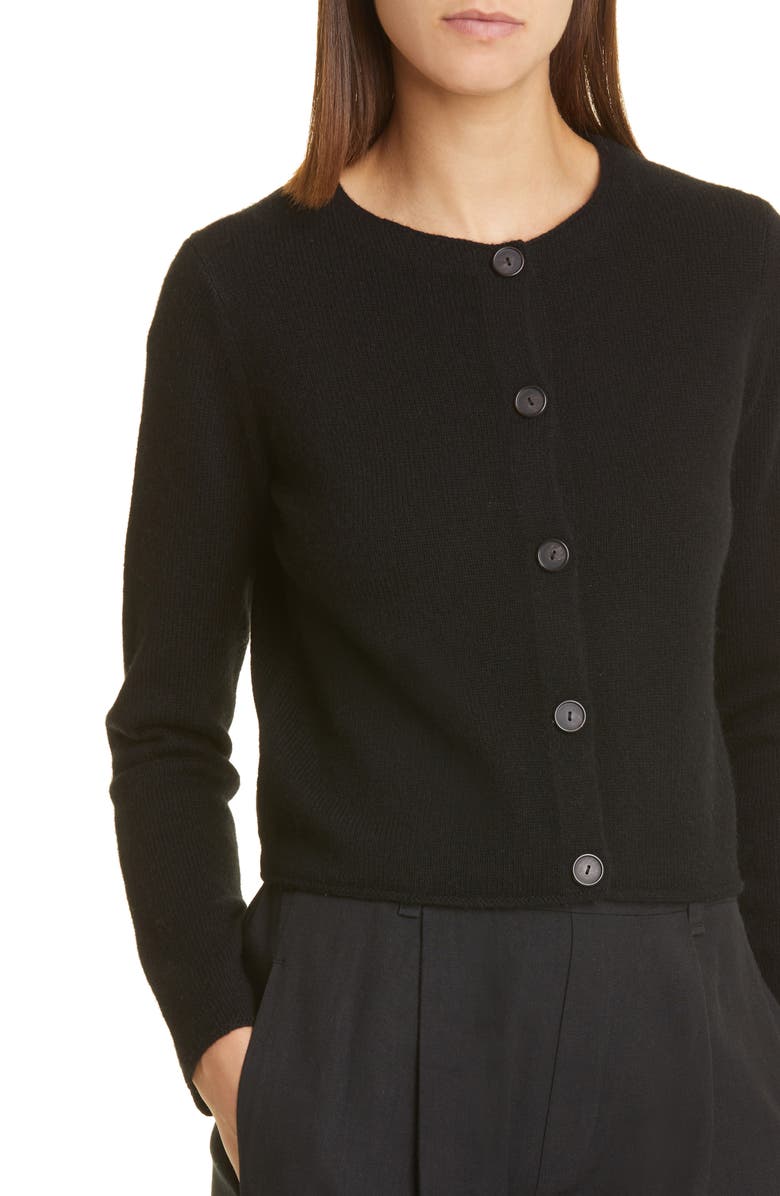 Vince Crewneck Wool & Cashmere Cardigan, Alternate, color,