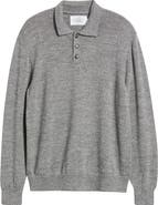 ALEX CRANE Anchor Merino Wool Polo Sweater