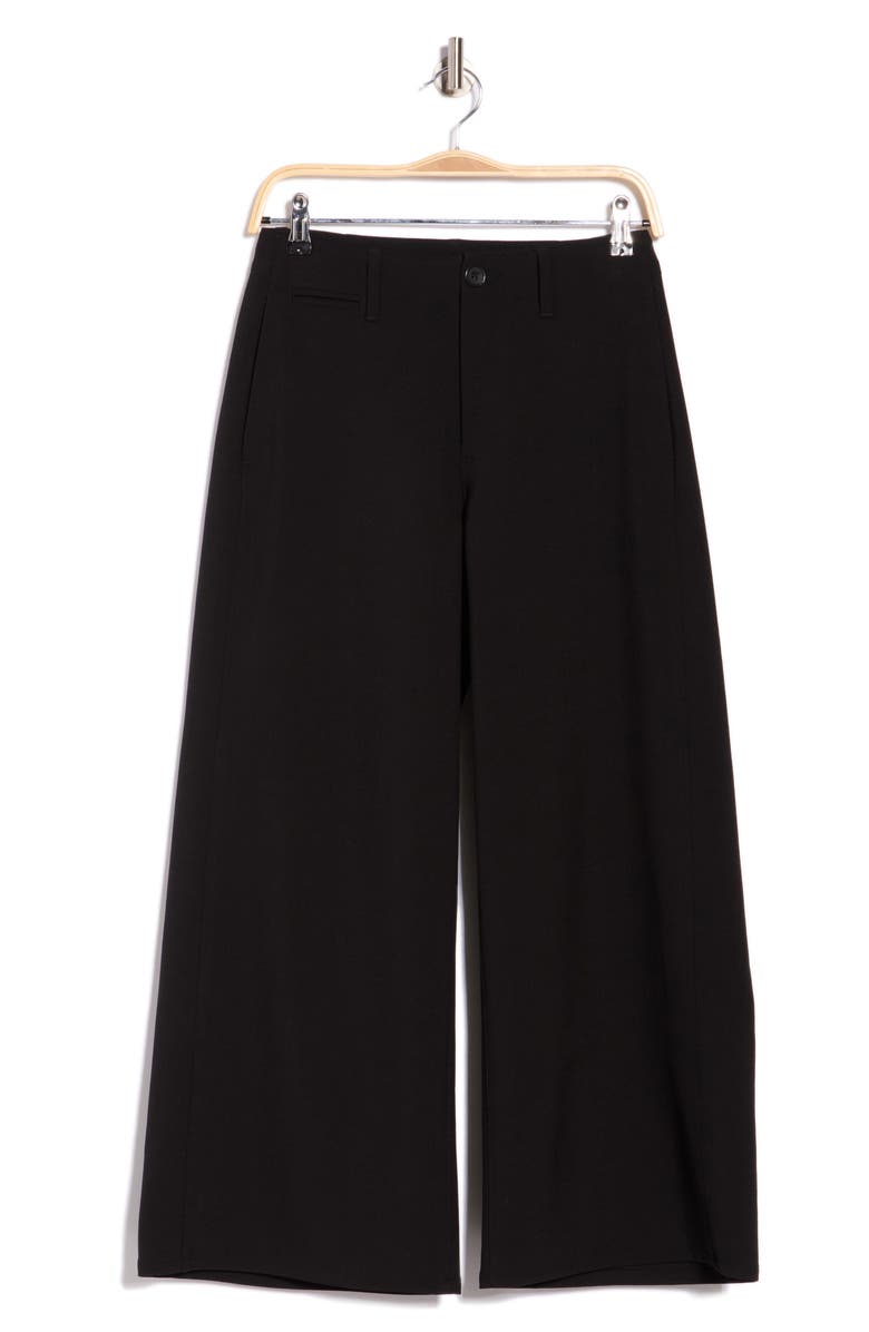 rag & bone Serena Crop Wide Leg Pants, Alternate, color, Black