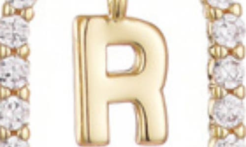 Adornia Floating Letter Initial Cubic Zirconia Pendant Necklace