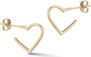 Ember Fine Jewelry Heart Huggie Hoop Earrings