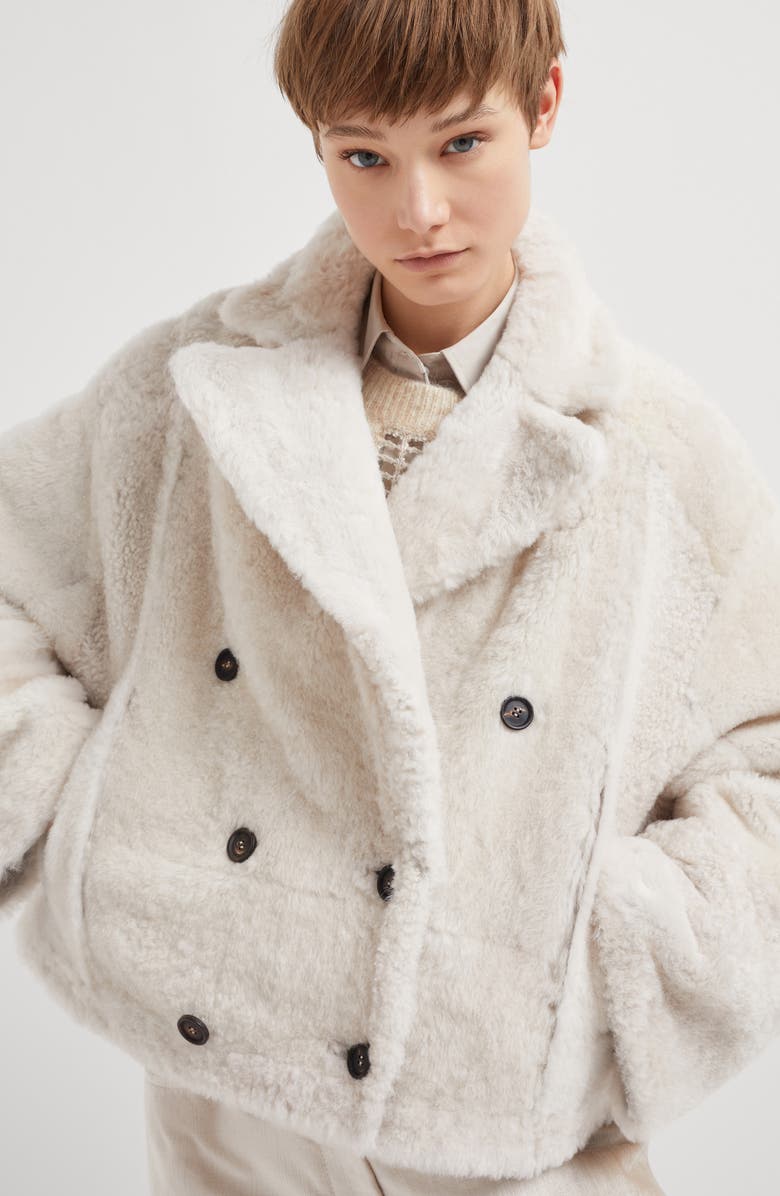 Brunello Cucinelli Shearling reversible outerwear, Alternate, color, 