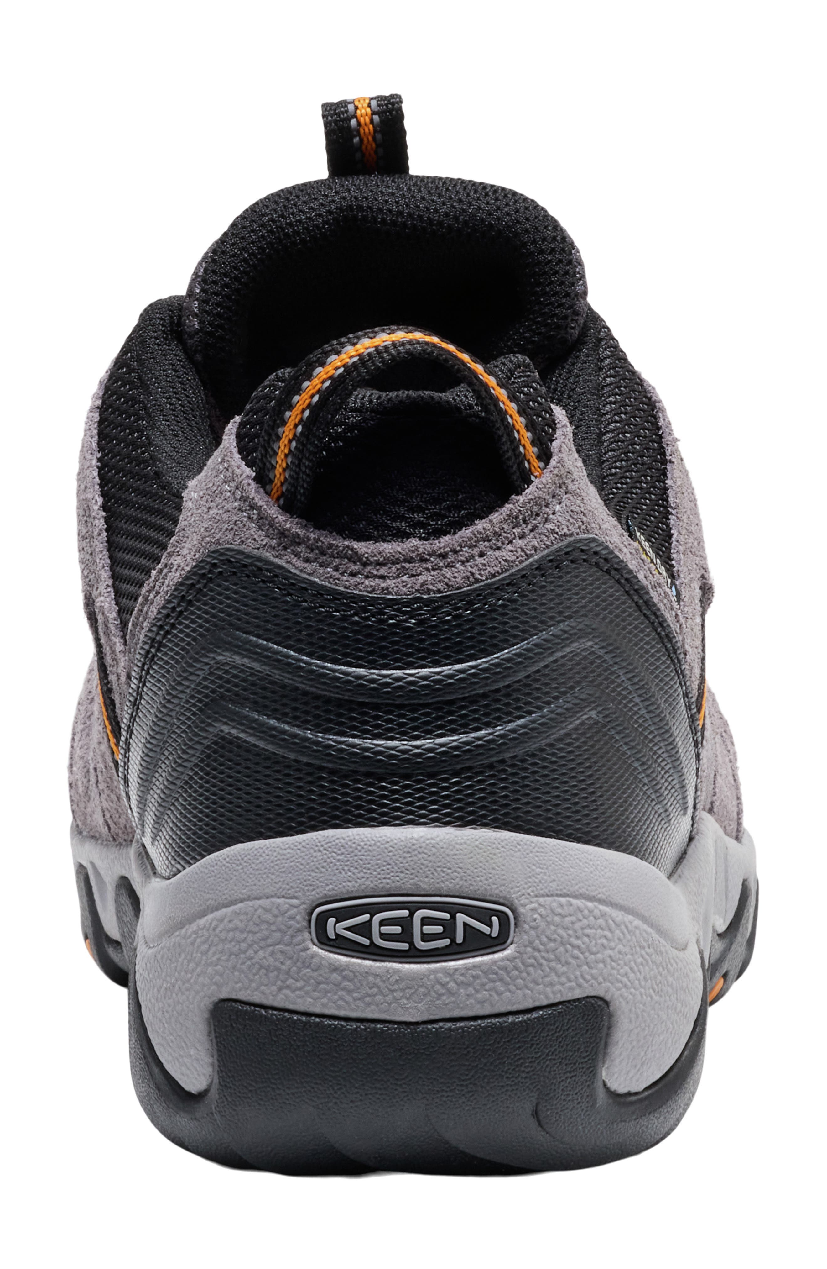KEEN Headout Waterproof Hiking Shoe, Alternate, color, Steel Grey/ Orange Pepper