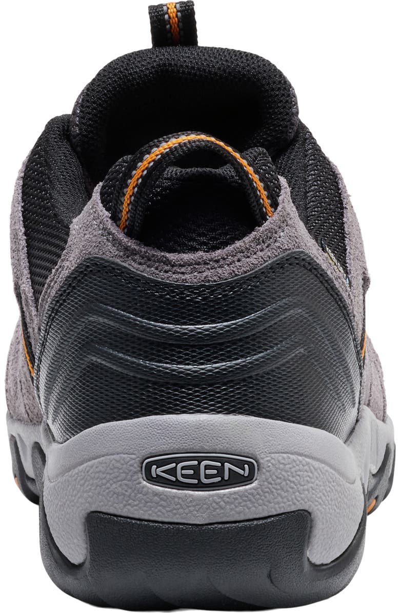 KEEN Headout Waterproof Hiking Shoe, Alternate, color, Steel Grey/ Orange Pepper
